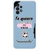 Funda Silicona Líquida Azul Para Samsung Galaxy A13 4g Diseño Vaca