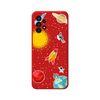 Funda Silicona Líquida Roja Para Samsung Galaxy A13 4g Diseño Espacio