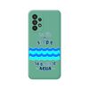 Funda Silicona Líquida Verde Para Samsung Galaxy A53 5g Diseño Agua