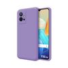 Funda Silicona Líquida Ultra Suave Para Vivo Y55 5g Color Morada