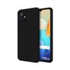 Funda Silicona Líquida Ultra Suave Para Vivo Y55 5g Color Negra