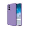 Funda Silicona Líquida Ultra Suave Para Vivo Y76 5g Color Morada