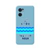 Funda Silicona Líquida Azul Para Oppo Find X5 Lite 5g Diseño Agua