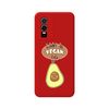 Funda Silicona Líquida Roja Para Vivo Y76 5g Diseño Vegan Life