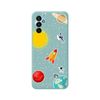 Funda Silicona Líquida Azul Para Samsung Galaxy M23 5g Diseño Espacio