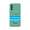 Funda Silicona Líquida Verde Para Samsung Galaxy M23 5g Diseño Agua