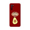 Funda Silicona Líquida Roja Para Oppo A54s Diseño Vegan Life Dibujos