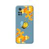 Funda Silicona Líquida Azul Para Xiaomi Poco M4 Pro 4g Diseño Abeja Dibujos