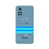 Funda Silicona Líquida Azul Para Xiaomi Poco M4 Pro 4g Diseño Agua Dibujos