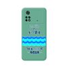 Funda Silicona Líquida Verde Para Xiaomi Poco M4 Pro 4g Diseño Agua Dibujos