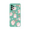 Funda Silicona Líquida Verde Para Samsung Galaxy A33 5g Diseño Cerdos Dibujos