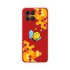 Funda Silicona Líquida Roja Para Huawei Honor X8 Diseño Abeja Dibujos