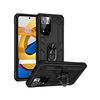 Funda Tough Armor Con Anillo Giratorio Negra Para Xiaomi Poco M4 Pro 5g