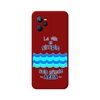 Funda Silicona Líquida Roja Para Realme Narzo 50a Prime Diseño Agua Dibujos