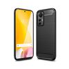 Funda Gel Tpu Tipo Carbon Negra Para Xiaomi 12 Lite 5g