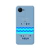 Funda Silicona Líquida Azul Para Realme C30 Diseño Agua Dibujos