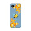 Funda Silicona Líquida Azul Para Realme Narzo 50i Prime Diseño Abeja Dibujos