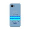 Funda Silicona Líquida Azul Para Realme Narzo 50i Prime Diseño Agua Dibujos