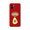 Funda Silicona Líquida Roja Para Xiaomi Redmi A1 Diseño Vegan Life Dibujos