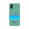 Funda Silicona Líquida Verde Para Xiaomi Redmi A1 Diseño Agua Dibujos