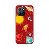 Funda Silicona Líquida Roja Huawei Honor X8 5g Diseño Espacio Dibujos