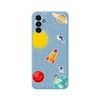 Funda Silicona Líquida Azul Samsung Galaxy A04s Diseño Espacio Dibujos