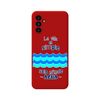 Funda Silicona Líquida Roja Samsung Galaxy A04s Diseño Agua Dibujos