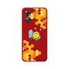 Funda Silicona Líquida Roja Oppo A17 Diseño Abeja Dibujos