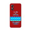 Funda Silicona Líquida Roja Oppo A17 Diseño Agua Dibujos