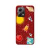 Funda Silicona Líquida Roja Para Xiaomi Redmi Note 12 5g Diseño Espacio Dibujos