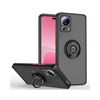 Funda Mate Con Borde Negro Y Anillo Giratorio 360 Xiaomi 13 Lite 5g