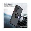 Funda Mate Con Borde Negro Y Anillo Giratorio 360 Xiaomi Samsung Galaxy A34 5g