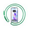 Funda Colgante Transparente Huawei Honor X7a Con Cordon Verde Agua