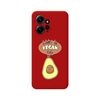 Funda Silicona Líquida Roja Xiaomi Redmi Note 12 4g Diseño Vegan Life Dibujos