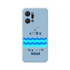 Funda Silicona Líquida Azul Huawei Honor X7a Diseño Agua Dibujos