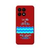 Funda Silicona Líquida Roja Huawei Honor X8a Diseño Agua Dibujos