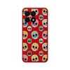 Funda Silicona Líquida Roja Huawei Honor X8a Diseño Catrina Dibujos