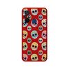 Funda Silicona Líquida Roja Xiaomi Redmi 12c Diseño Catrina Dibujos