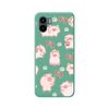 Funda Silicona Líquida Verde Xiaomi Redmi A2 Diseño Cerdos Dibujos