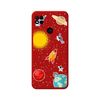 Funda Silicona Líquida Roja Para Xiaomi Redmi 10a Diseño Espacio Dibujos