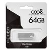 Pen Drive Usb X64 Gb 2.0 Cool Metal Key Plata