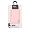 Bateria Externa Power Bank 5000 Mah Cool Leather Rosa