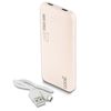 Bateria Externa Universal Power Bank 10.000 Mah (2 X Usb / 2.1a) Cool Leather Blanco