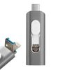 Pen Drive Usb X64 Gb Cool (3 En 1) Lightning / Tipo-c / Usb Gris