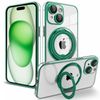 Carcasa Cool Para Iphone 15 Plus Magnética Ring Verde