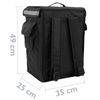 Citybag - Mochila Isotérmica 35 X 49 X 25 Cm Negra Para Comidas Al Aire Libre Y Entrega De Pedidos Delivery De Comida En Moto O Bicicleta Cb02000