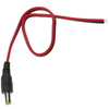 Bematik - Cable De Alimentación Dc Jack 5.5x2.1mm 22awg Macho A Bornes De 30cm Con Interior Amarillo Ab03400