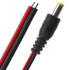 Bematik - Cable De Alimentación Dc Jack 5.5x2.1mm 22awg Macho A Bornes De 30cm Con Interior Amarillo Ab03400