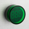 Bematik - Visor Lcd De 3 Dígitos Verde Y Con Voltímetro 50-500 Vac Redondo 22mm Ao08000