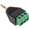 Bematik - Conector Jack 3.5mm Estéreo A Bloque De Terminales De 3-pin Ay09700